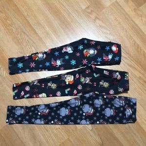 Mylala Christmas leggings bundle sz s/m